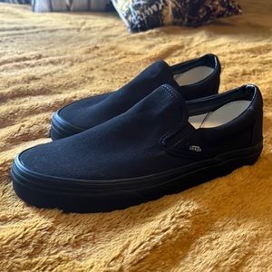 New Vans Slip-On Black Sz 9